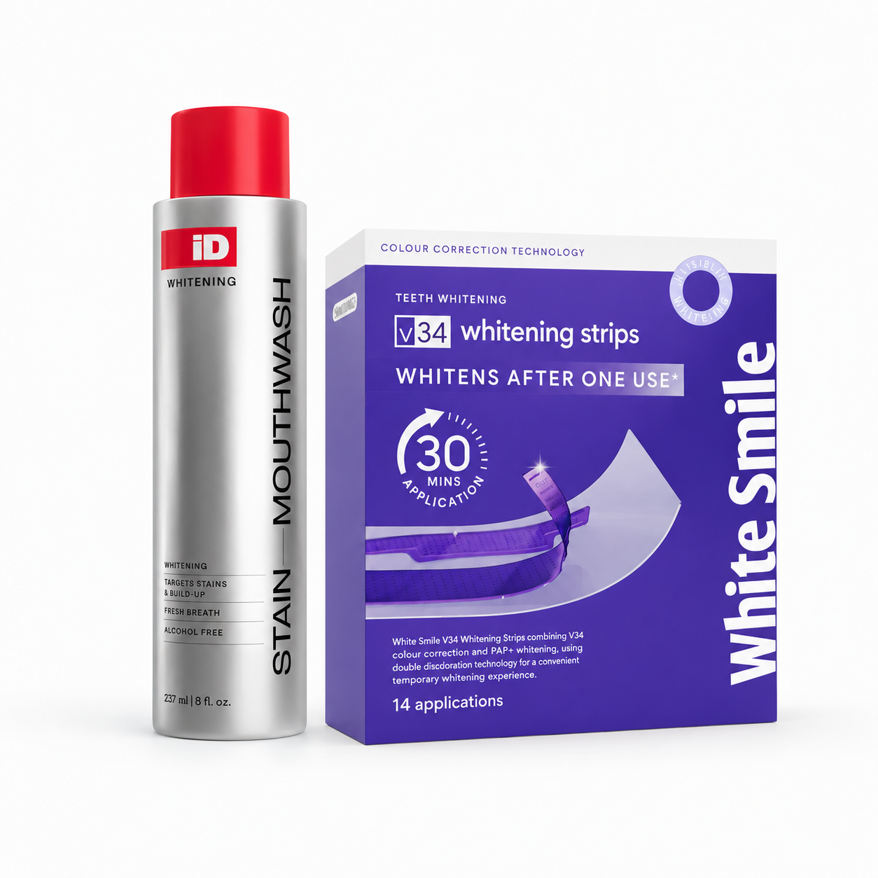 Pack Bain De Bouche + Bandes Blanchissantes